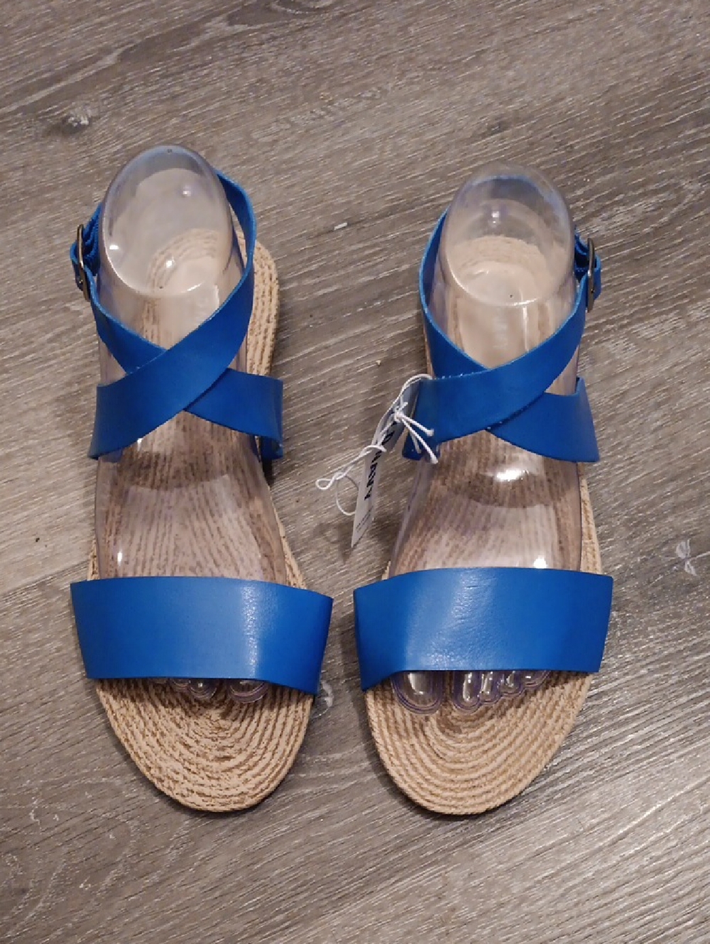 Old Navy Blue Cross-Strap Espadrille Sandals